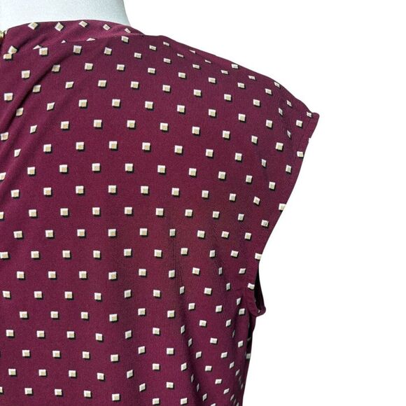 Liz Claiborne Pleated Neck Short Sleeve Blouse Size Small - Picture 5 of 8